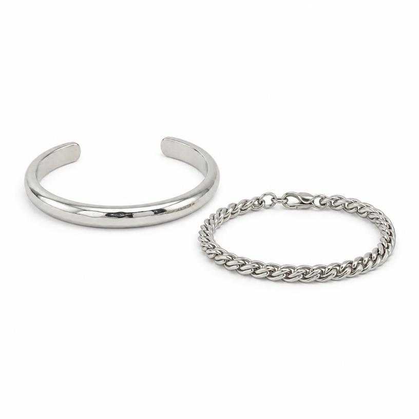 Generated item image of silver metal bracelets