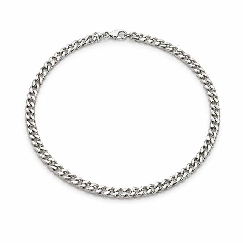 Generated item image of silver short chain metal necklace