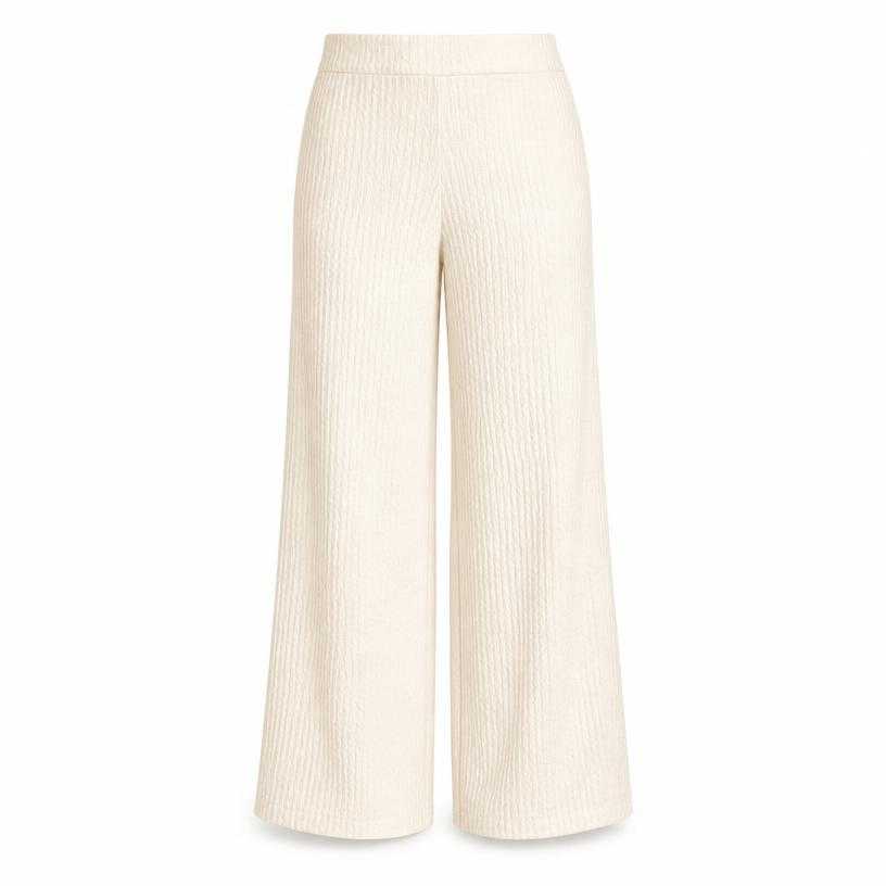 Generated item image of relaxed cream high-rise wide-leg pants