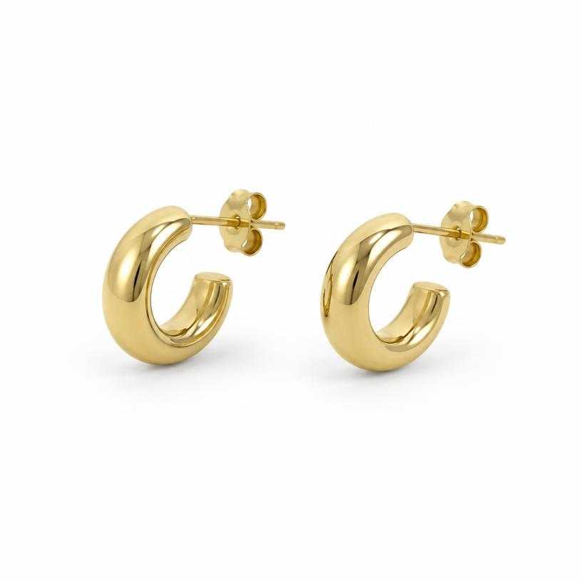 Generated item image of gold small metal earrings