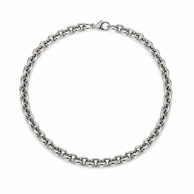 Generated item image of silver short chain metal necklace