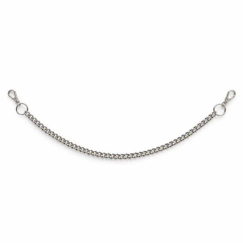 Generated item image of metallic silver draped metal waist chain