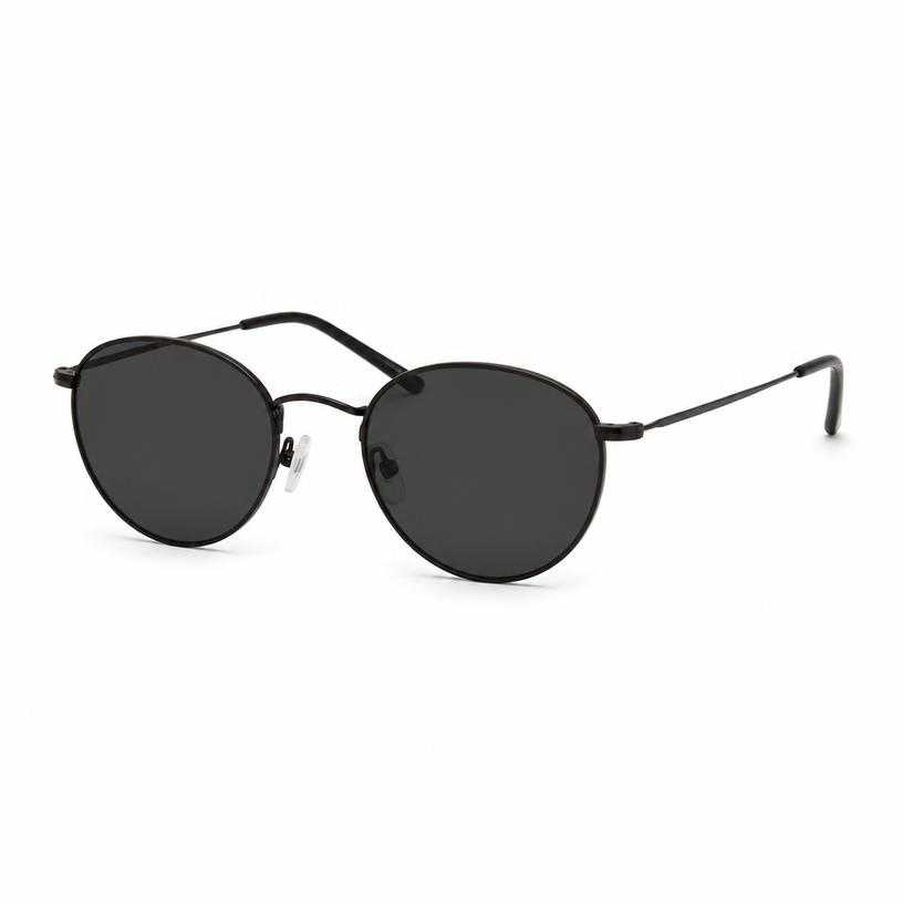 Generated item image of fitted black round sunglasses