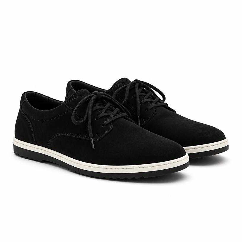 Generated item image of black low-top lace-up shoes