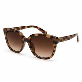 brown tortoiseshell oversized rounded square acetate sunglasses