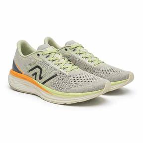 fitted light grey low-top mesh synthetic upper running shoes