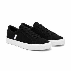black low-top sneakers